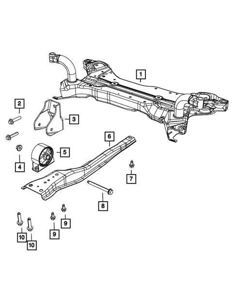 Engine Mounting for 2016 Jeep Compass #0