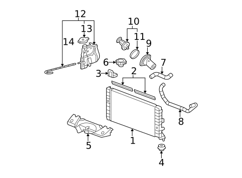 Radiators, Coolers & Related Components for 2011 Chevrolet Impala #0