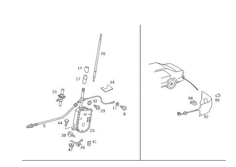 Antenna for 1984 Mercedes-Benz 500SEC #2