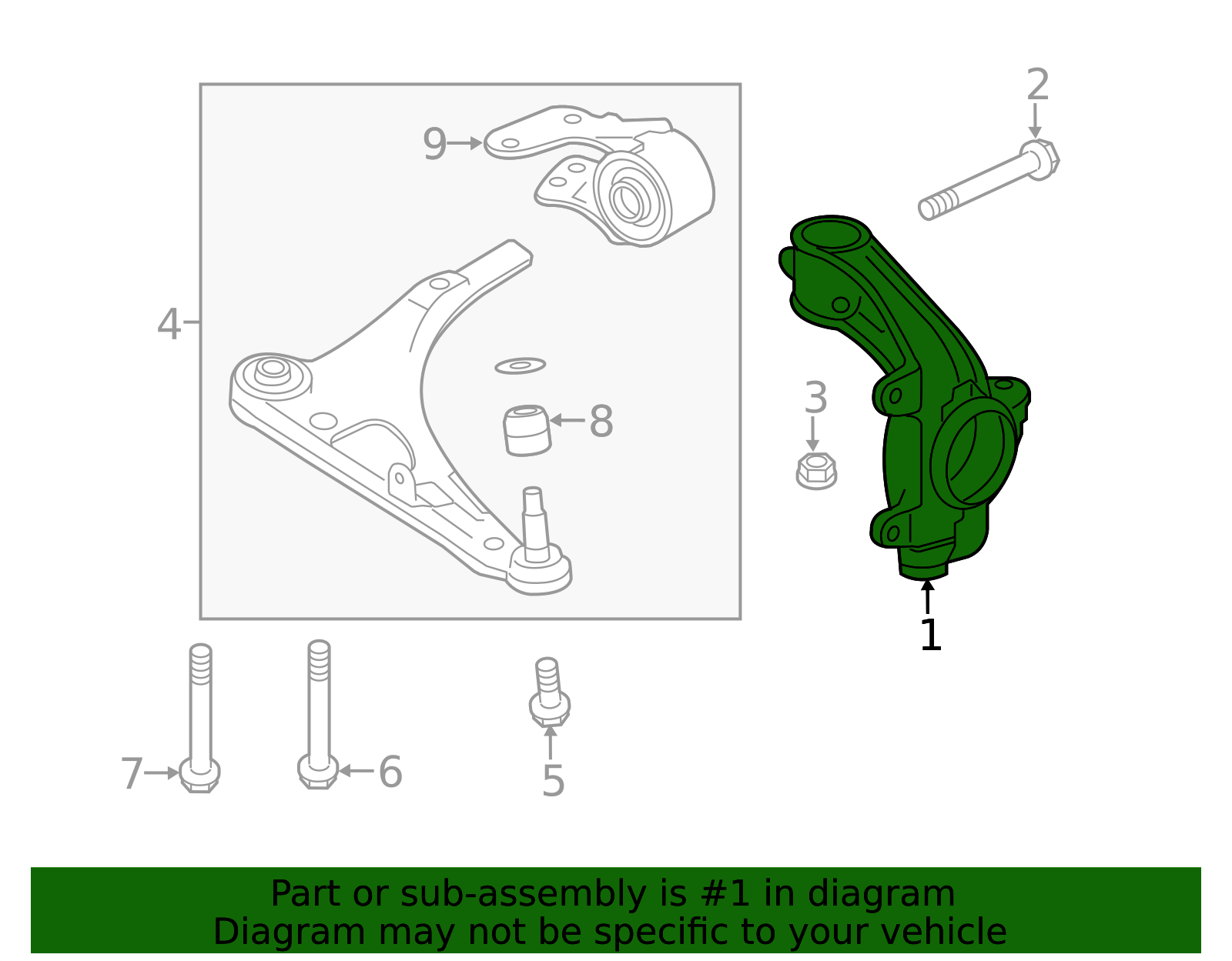 Genuine OEM Acura - Steering Knuckle Part# 51211-TZ5-A00 | Acura