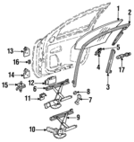 20718964 - Body: Door Glass for Buick: Skylark | Oldsmobile: Achieva | Pontiac: Grand Am Image