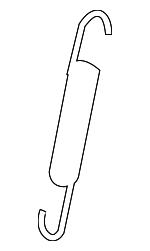 99752179700 - Body: Tension Spring for Porsche: 911, Boxster, Cayman Image
