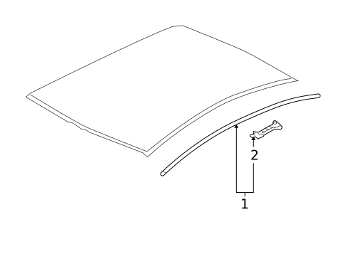 Exterior Trim - Roof for 2017 Mitsubishi Lancer #0