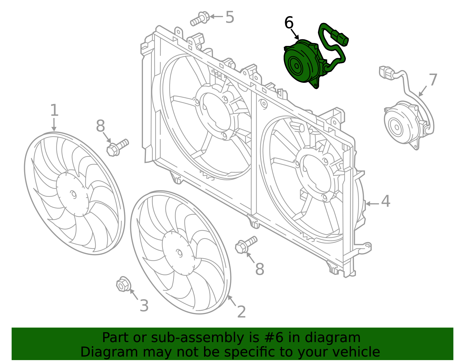 21487W200P - Fan Motor 2018-2026 Mitsubishi | Official Mitsubishi
