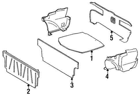 Trunk Trim for 1985 Mercedes-Benz 300 CD #0