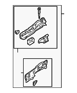 B25H5331XE - Body: Lower Rail Assembly for Mazda: Protege, Protege5 Image