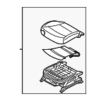 882003Q000Y3A - Body: Cushion Assembly for Hyundai: Sonata Image