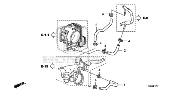 Water Hose (2) for 2007 Honda Odyssey #0