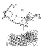 56055232AE - Electrical: Headlamp And Dash Wiring for Mopar Image