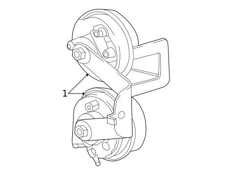 Horn for 2011 Ram Dakota #0
