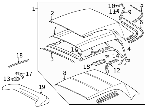 Cover & Components for 2001 Volkswagen Cabrio #0