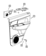 1DF96BDAAD - : Door Trim Panel Bezel, Right for Mopar Image