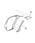 PY80TL2AD - Interior Trim: Quarter Trim Panel, Right, Upper for Mopar Image