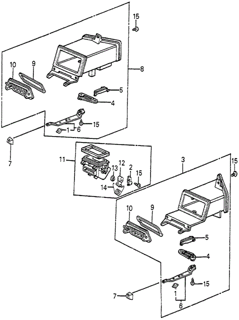 Fresh Air Vents for 1984 Honda Accord #0