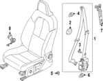 32131799 - : Seat Belt Assembly for Volvo: EX90 Image