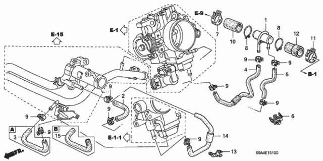 Water Hose for 2003 Honda CR-V #0