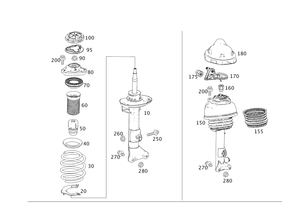 212-322-01-84 - Helical Spring Shim 2006-2023 Mercedes-Benz