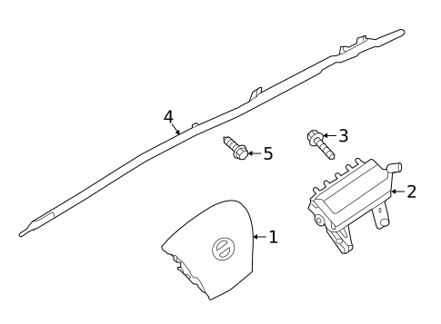 Air Bag Components for 2023 Nissan TITAN #1