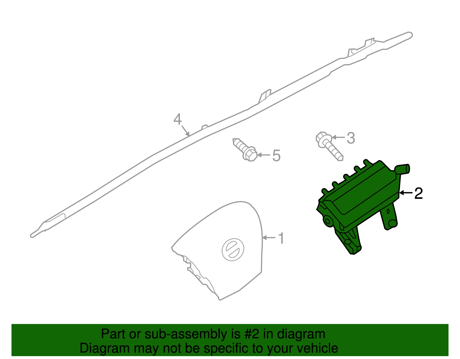 2020-2024 Nissan TITAN XD Passenger Inflator Module 98515-9FV8B ...