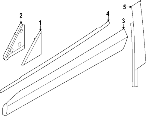 Exterior Trim - Front Door for 2025 Volvo EX30 #0