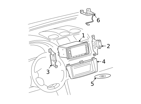 Navigation System Components for 2007 Toyota Solara #0