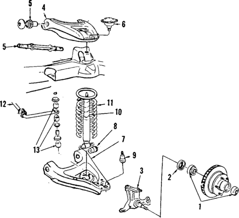 Suspension Components for 1986 Oldsmobile Cutlass Supreme #0