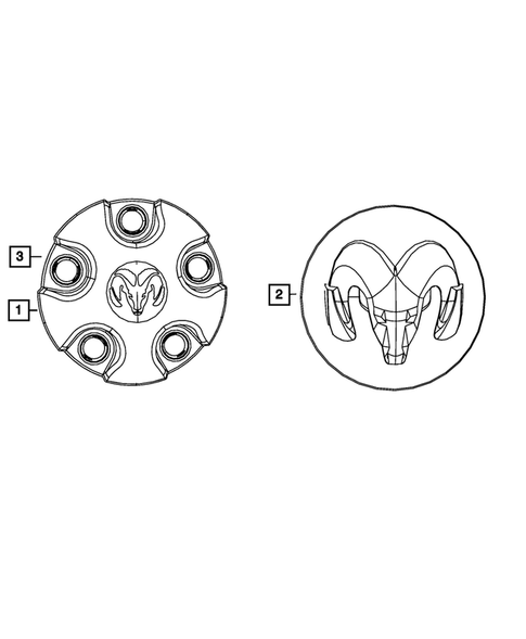 Wheel Covers and Center Caps for 2011 Ram 1500 #0