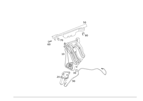 Window Regulator for 2008 Mercedes-Benz SLK280 #0