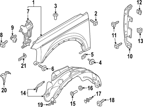 Fender & Components for 2021 Ford Bronco #0
