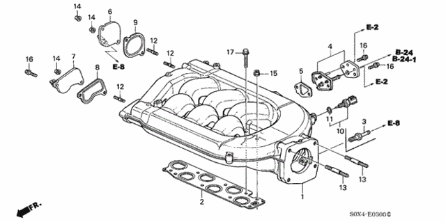 Intake Manifold (-'01) for 2000 Honda Odyssey #0