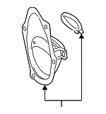 4502530401 - Steering: Hole Cover for Lexus: GS F, GS Turbo, GS200t, GS300, GS350, GS450h, IS F, IS200t, IS250, IS300, IS350, IS500, RC F, RC200t, RC300, RC350 Image