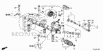 53416TR0A01 - Chassis: GUIDE, STEERING RACK for Honda Image