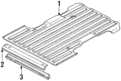 Rear Floor & Rails for 1985 Jeep Grand Wagoneer #0