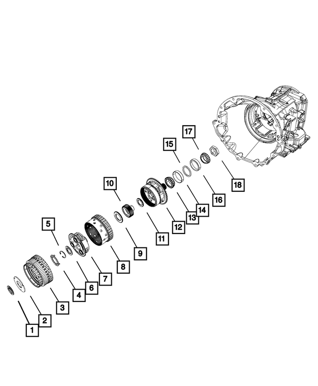 4412209 - 42RLE; 4-Speed; Automatic Transmission: Thrust Bearing for Mopar Image
