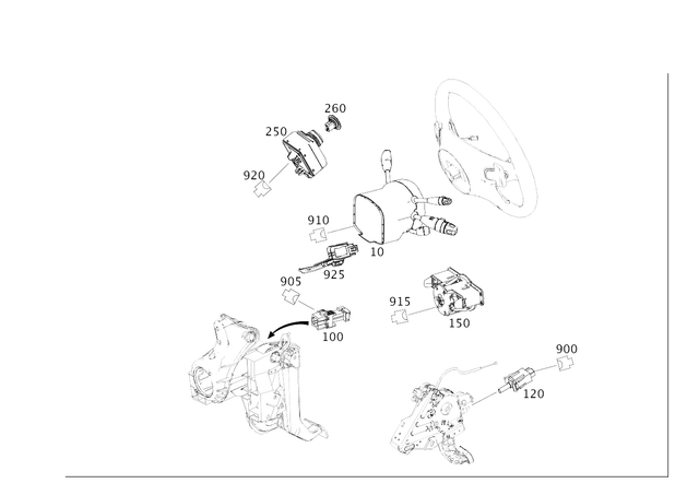2129001703 - Electrical Equipment and Instruments: Control Unit for Mercedes-Benz: C250, C300, C350, C63 AMG, CLS63 AMG, E250, E350, E400, E550, E63 AMG Image image