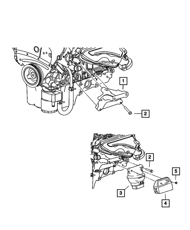 4578161AD - 3.5L Gas; Engine: Engine Support Cushion, Left for Mopar Image