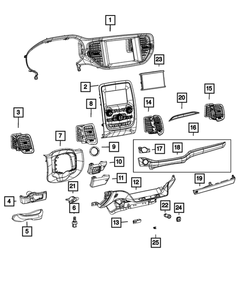 Instrument Panel for 2023 Dodge Durango #0
