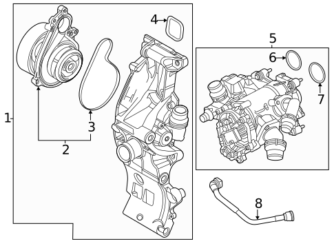 Thermostat & Housing for 2026 Mini Countryman #0