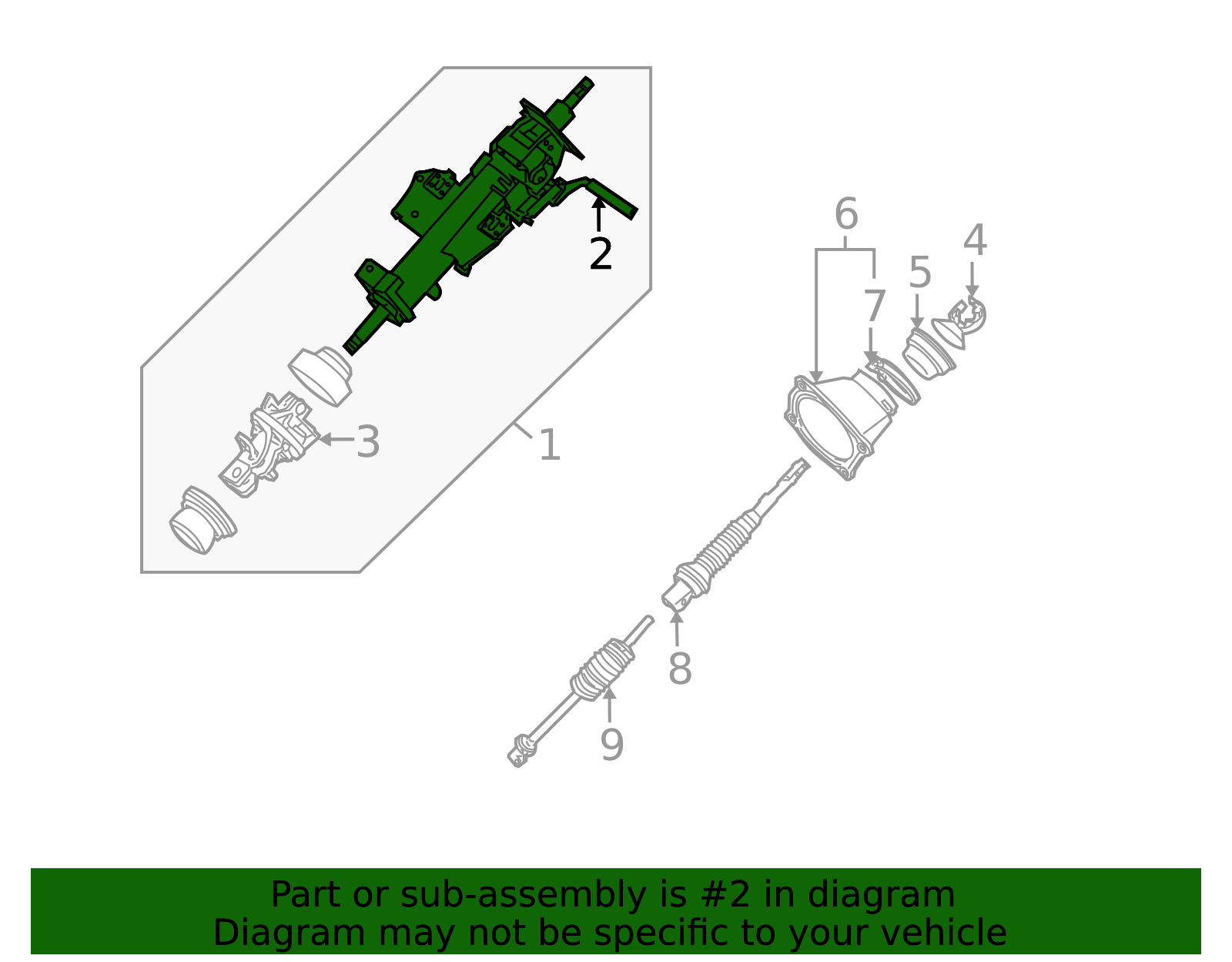 48971-9FD0A - 2004-2021 Nissan - Tilt Lever | Anicra Nissan Parts