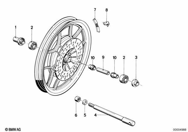 36311242854 - : Ball Bearing - 17X40X12 for BMW-Motorrad Image