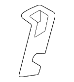 LR131154 - Body: Latch Cover for Land Rover: Defender 110, Defender 130, Defender 90, Discovery Image