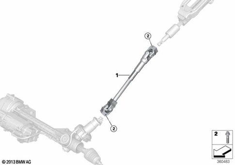 Steering Column for 2014 BMW Z4 35i #1