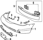 F8RZ17757BA - Body: Bumper Cover for Mercury: Mystique Image
