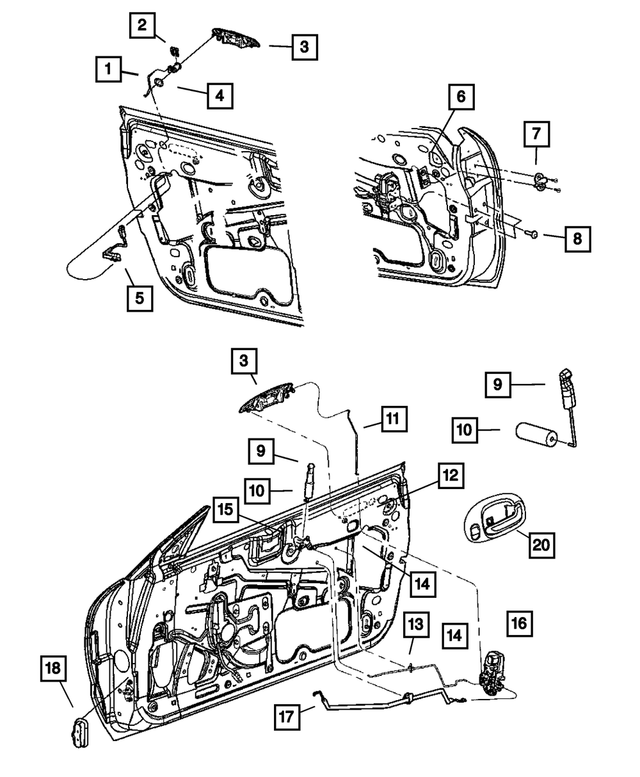 4878320AD - Doors and Related Parts: Door Check Seal for Mopar Image