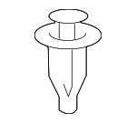 9046707215 - Body: Bumper Cover Lower Clip for Toyota: 4Runner, Avalon, bZ4X, C-HR, Camry, Corolla, Corolla Cross, Crown, Crown Signia, GR Corolla, Grand Highlander, Highlander, Land Cruiser, Mirai, Prius, Prius Plug-In, Prius Prime, Prius V, RAV4, RAV4 Prime, Sequoia, Sienna, Tacoma, Tundra, Venza Image