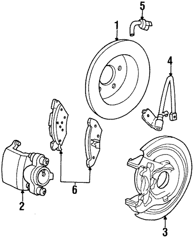 1W7Z2A442BA - : Brake Hydraulic Hose for Ford Image