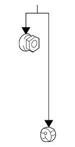 19184596 - Body: Washer Pump Grommet for Pontiac: Vibe Image