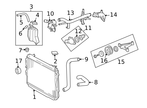 Radiator & Components for 2006 Toyota Tundra #0