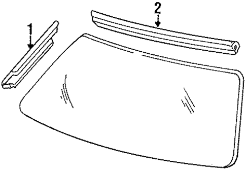 Reveal Moldings for 1998 Cadillac DeVille #0