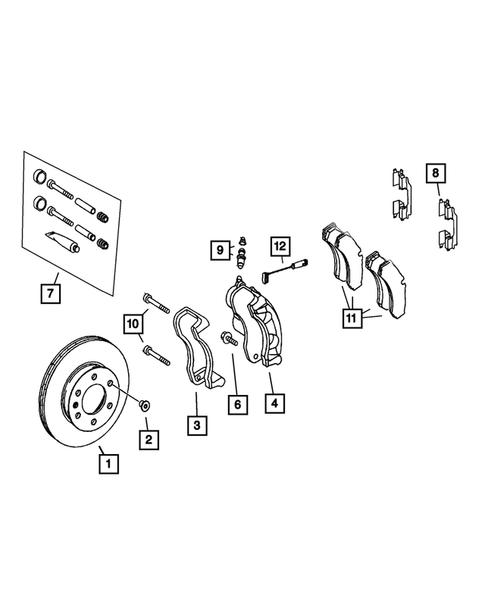 Front Brakes for 2009 Dodge Sprinter 3500 #0